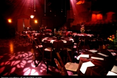 Theatre - dinner tables patterned lights