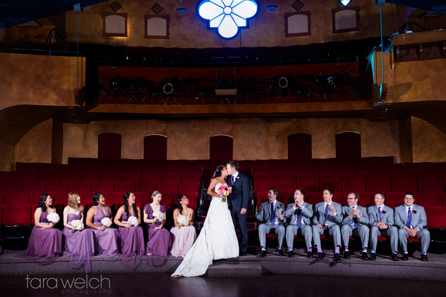 Theatre - Bridal party on raised seats